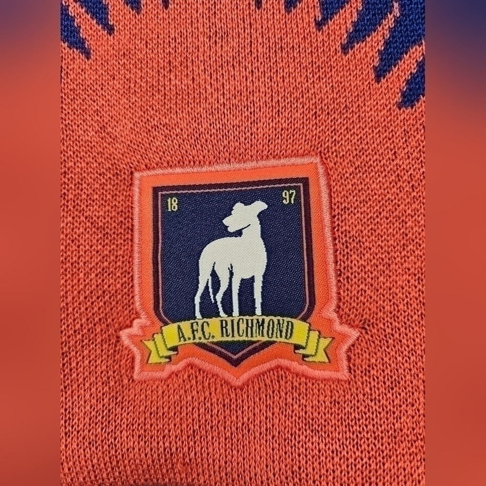 NWT Nike A.F.C. Richmond Ted Lasso Scarf Football Is Life Swoosh Blue Red Logo - Picture 4 of 4